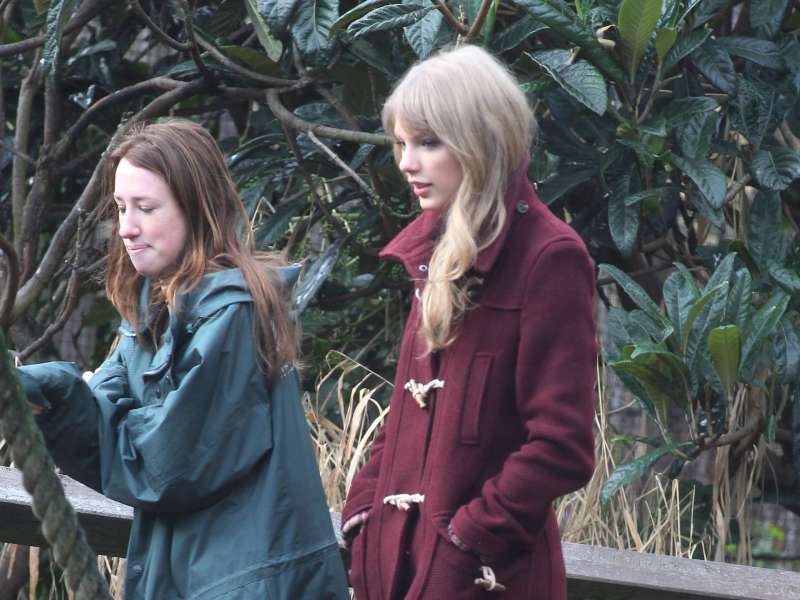 Taylor Swift Visiting The London ZOO Wallpaper