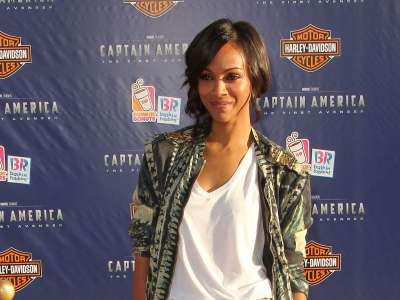 Zoe Saldana Premier Of Captain America