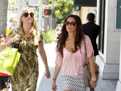 Ashley Tisdale Shoping In Beverly Hills