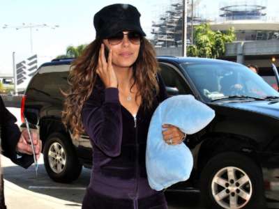 Eva Longoria Arriving At Lax