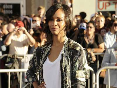 Zoe Saldana Premier Of Captain America