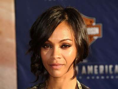 Zoe Saldana Premier Of Captain America