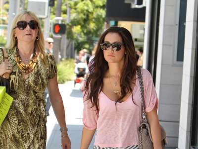 Ashley Tisdale Shoping In Beverly Hills