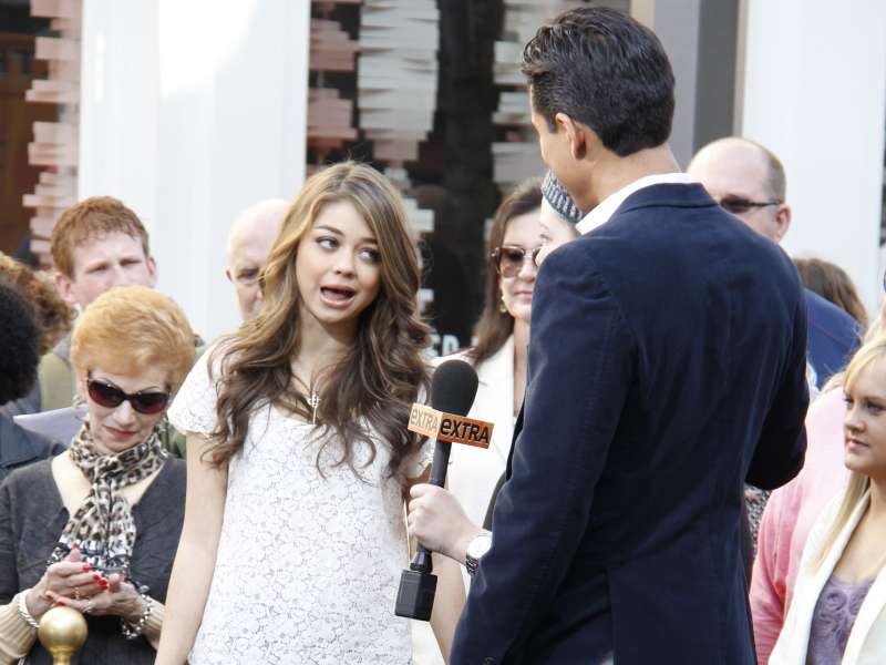 Sarah Hyland At The Grove In LA Wallpaper