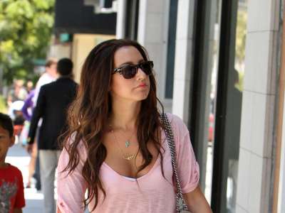 Ashley Tisdale Shoping In Beverly Hills