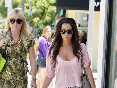 Ashley Tisdale Shoping In Beverly Hills