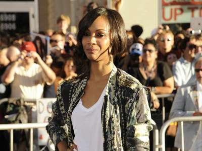 Zoe Saldana Premier Of Captain America